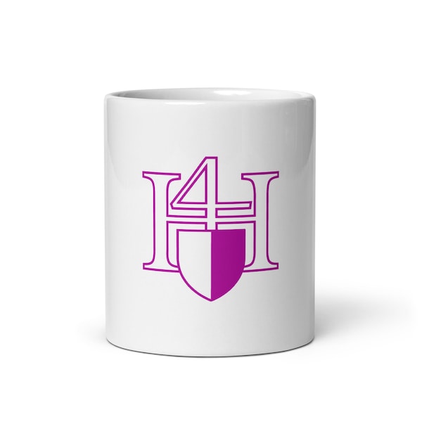 Tasse Monogramme Rose/Blanc