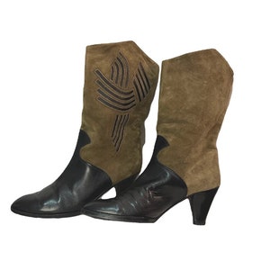 Vintage 70er Jahre Charles Jourdan Leder Stiefel