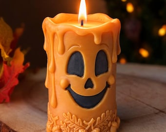 Cute Halloween Candle | Fall Decor, Drip Candle & Spooky Gift