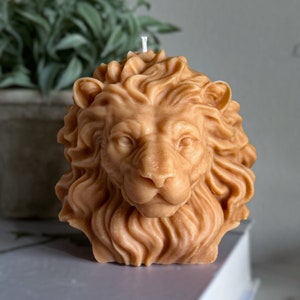 Unique lion candles best gifts for him Dad Husband Boyfriend anniversary gift fathers day gifts pillar candles boyfriend birthday image 2