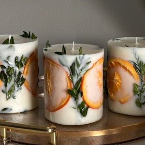 Unique aesthetic homemade candles: cute apartment boho decor, room decor aesthetic, unique best gifts for her christmas candles image 6