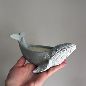 Whale Candle Scandinavian decor Decorative unique candles Aesthetic homemade candles Container Candles image 1
