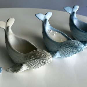 Whale Candle Scandinavian decor Decorative unique candles Aesthetic homemade candles Container Candles image 2