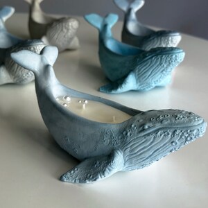 Whale Candle Scandinavian decor Decorative unique candles Aesthetic homemade candles Container Candles image 4