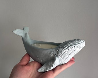 Whale Candle | Scandinavian decor | Decorative unique candles | Aesthetic homemade candles | Container Candles |