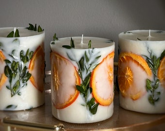 Unique aesthetic homemade candles: cute apartment boho decor, room decor aesthetic, unique best gifts for her | christmas candles