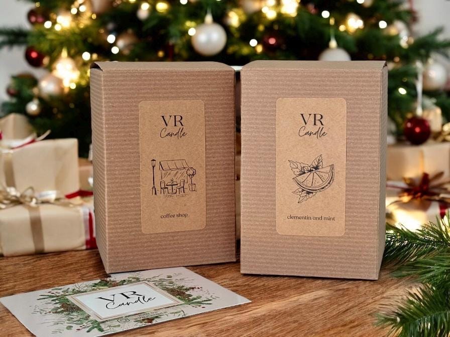 Christmas candles | Holiday and Christmas candle | Best Gifts | Rustic Holiday Decor