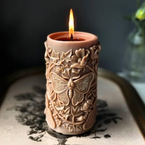 soy beeswax gothic candle aesthetic dark home decor