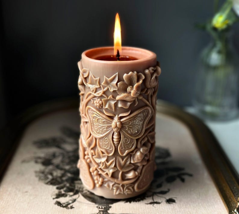 soy beeswax gothic candle aesthetic dark home decor
