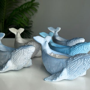 Whale Candle Scandinavian decor Decorative unique candles Aesthetic homemade candles Container Candles image 3