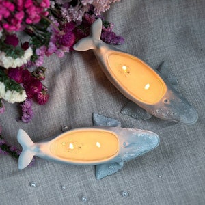 Whale Candle Scandinavian decor Decorative unique candles Aesthetic homemade candles Container Candles image 9