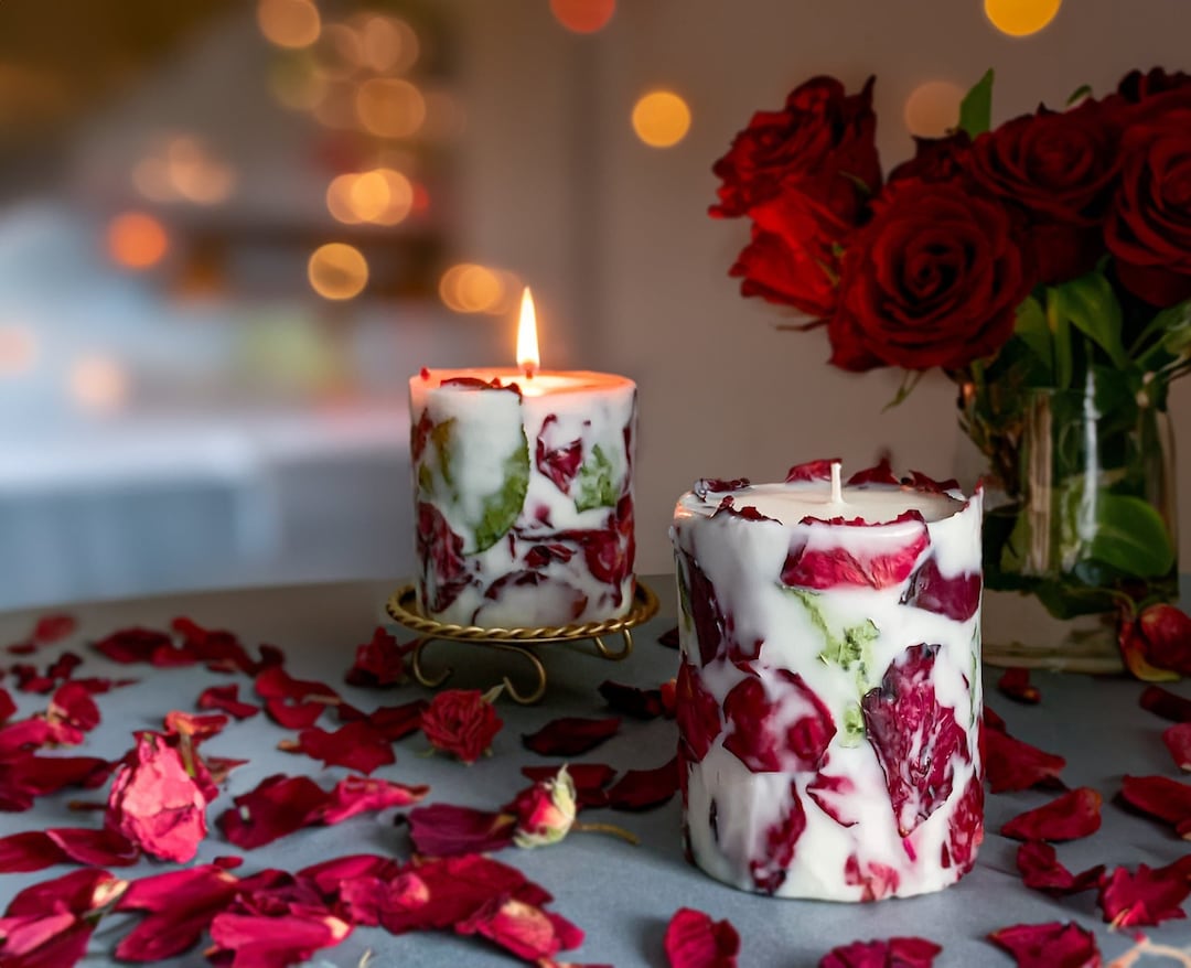 Rose petals and candles discount