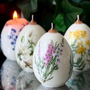 1 pc Easter Candle Gift | Beeswax Candle | Easter Decor Egg | Spring Decor | Best Gift for Her | Easter Home Decor