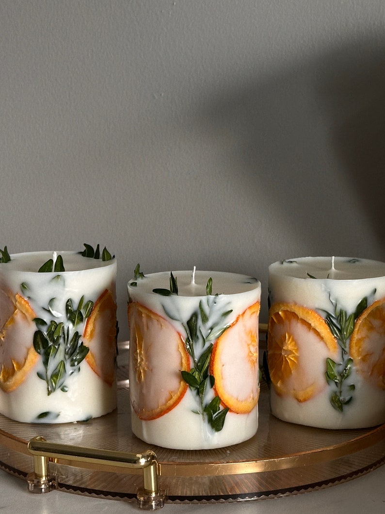 Unique aesthetic homemade candles: cute apartment boho decor, room decor aesthetic, unique best gifts for her christmas candles image 6