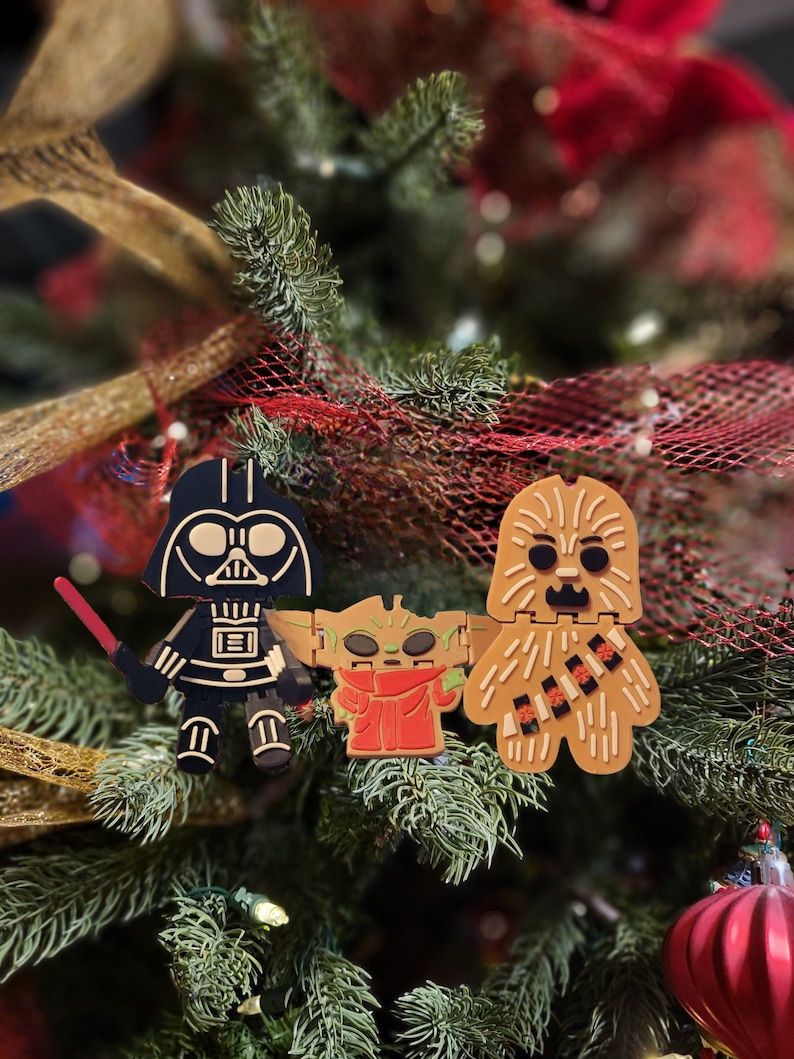 Galactic Holiday Trio: Star Wars Christmas Ornament Bundle - Etsy
