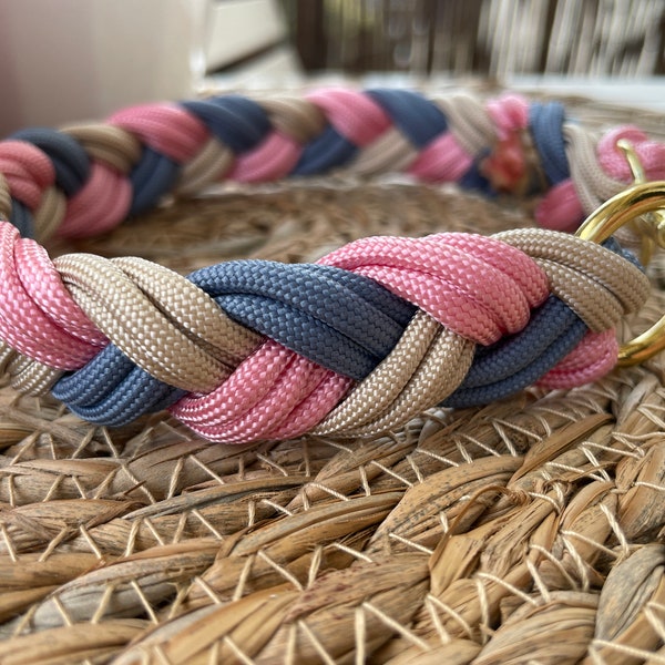 Halsband "Mia" geflochten aus Paracord | Hundehalsband | Handgemacht