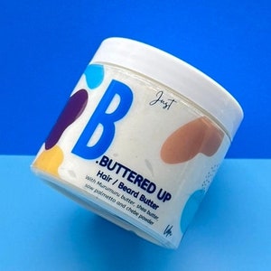 JustB. Buttered Up -Deep Conditioning Hair/ Beard Butter for Afro/Curly Hair |Shea, Mango & Murumuru Butters | Moisturizing Leave-In or Mask