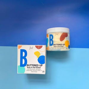 Just B. Buttered Up Body -Deep Conditioning body/ Butter for Afro/Curly Hair |Shea, Mango & Murumuru Butters | Rose water butter