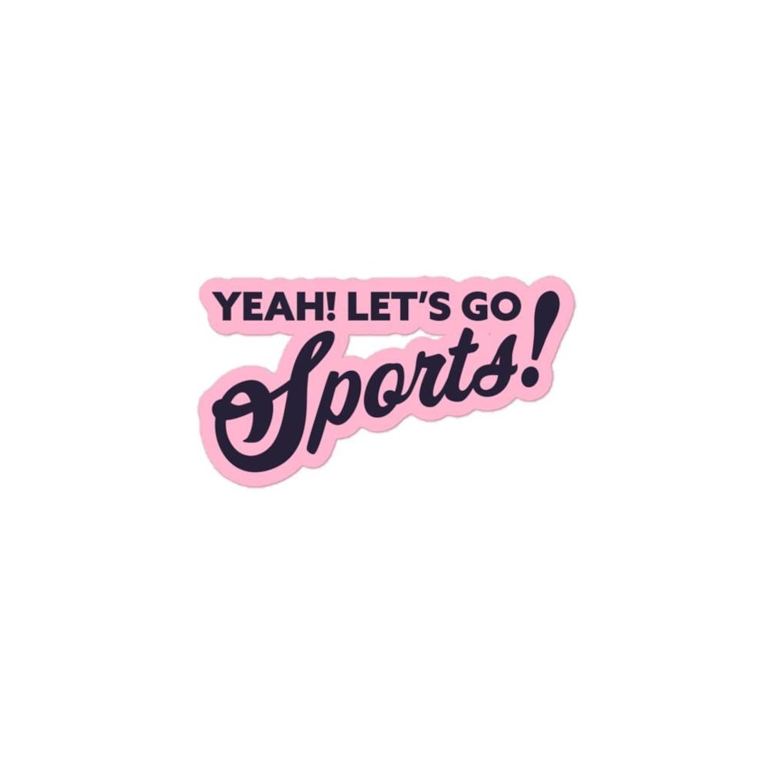 LET'S GO SPORTS | Football Sticker for Women College Football Sports ...
