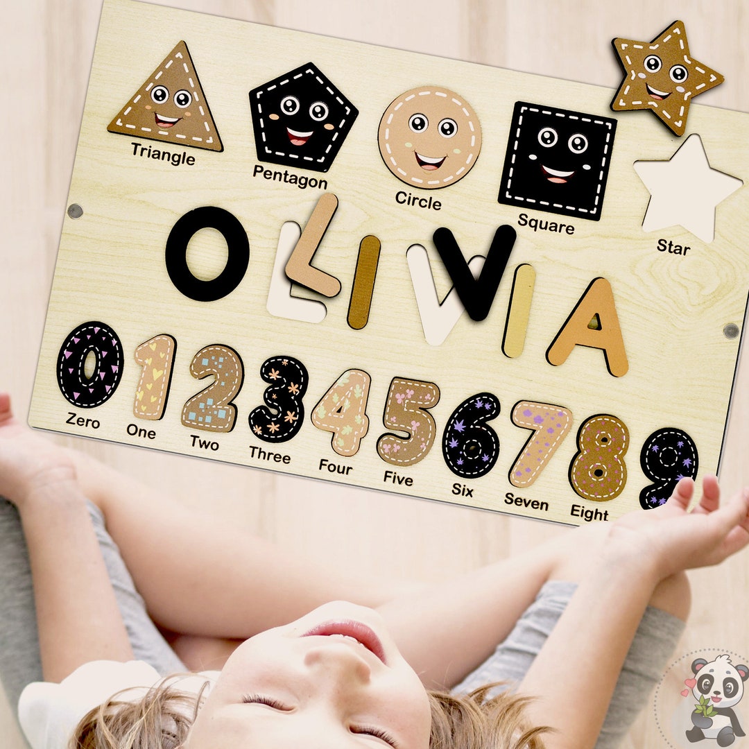 Name Frame Toy Personalized Name, Custom Name, Custom Toddler Gifts, Baby Name Toy ...