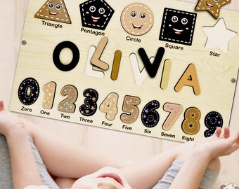 Personalized Name, Custom Name, Custom Toddler Gifts, Baby Name Toy, Personalized Wooden Name Puzzle, Custom Name Puzzle, Name Puzzle Baby