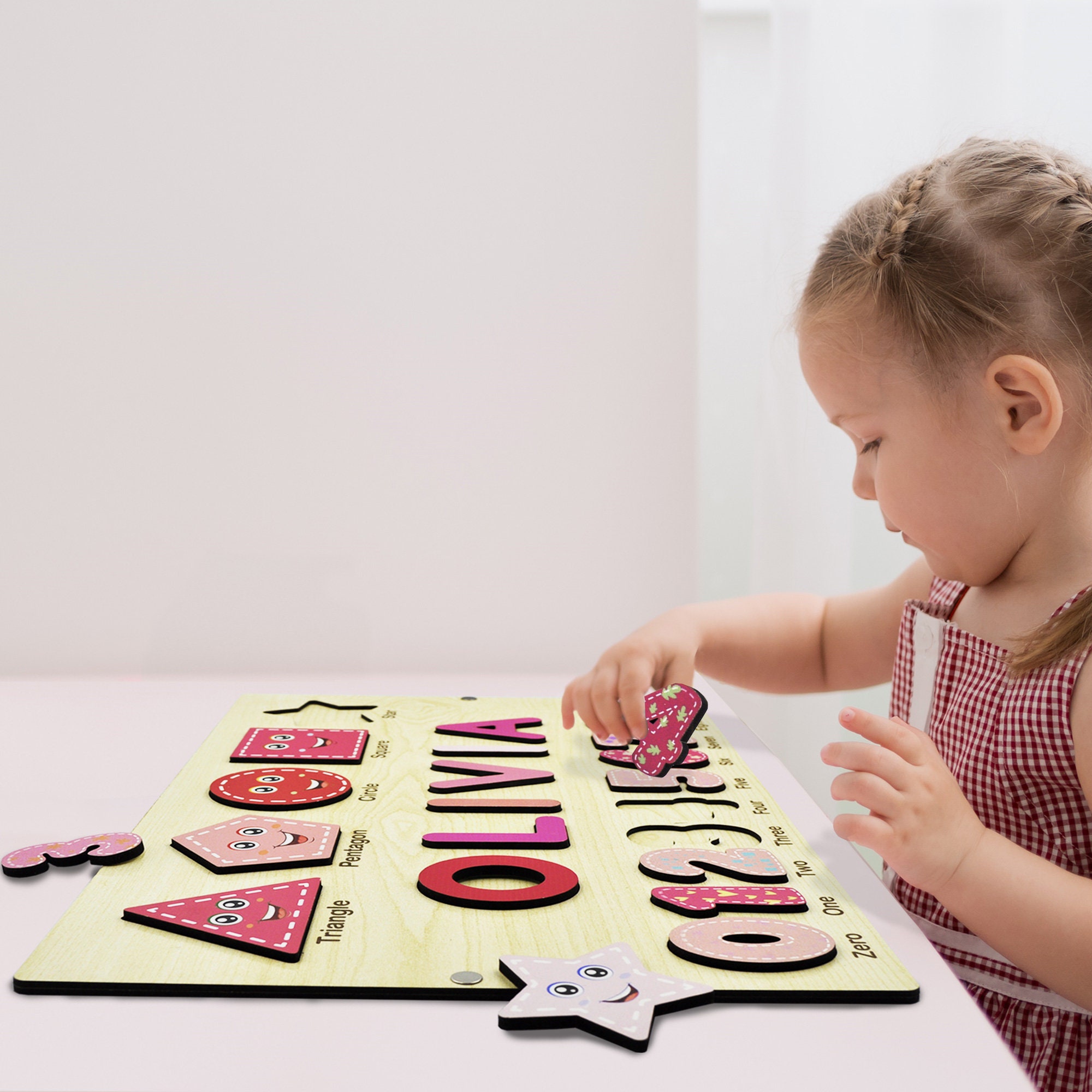 Name Frame Toy Personalized Name, Custom Name, Custom Toddler Gifts, Baby Name Toy ...