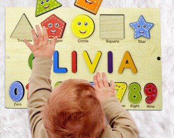 Child Busy Puzzle | Wooden Name Puzzle | Baby Name Puzzle | Kids Name Puzzle | Toddler Name Puzzle | Child Wooden Toys | Personalized Gift