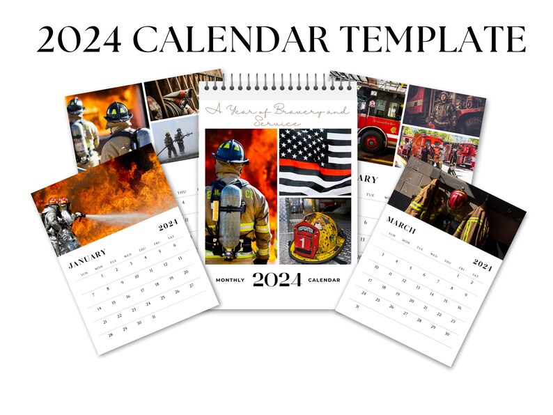 2025 Calendar Template With Photos Fully Editable & Printable, DIY