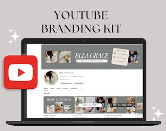 YouTube Branding Kit: Trendy Thumbnails, Editable Banners, Intro & Outro Templates for Makeup Vlogs and More-Complete YouTube Cover Solution