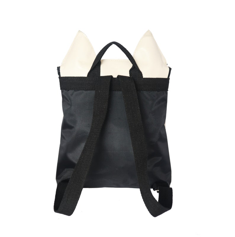Little arctic fox leather child bag, toddler bag, cute bag, handmade bag, backpack, everyday bag, children's gift image 6