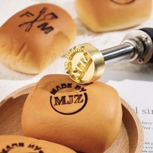 Branding Stamp For Food, Electric Wood Burning Stamp, Branding Iron For Bread, Brand Iron For Woodworking, Custom logo Branding Iron, Iron