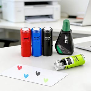 Custom Coffee Loyalty Card Stamps, Self-Inking Mini Stamps, Personalized Initial Stamps