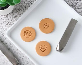 Custom Metal Stamp for Pottery, Clay, and Jewelry