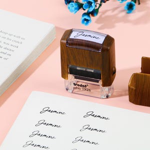 Sello de firma personalizado, sello de firma para empresas, sello con nombre, sellos de firma autoentintables personalizados, sellos con nombre personalizados