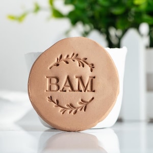 Sello acrílico para cerámica, firma en arcilla, sello de cerámica personalizado, sello para iniciales de cerámica, firma de arcilla personalizada, sello de logotipo personalizado