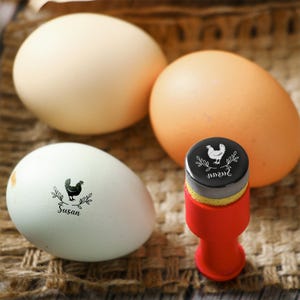 Egg Stamp, Egg Carton Stamp, Egg Stamper, Chicken Stamp, Mini Egg Stamp, Farm Stamper, Personalised Egg Stamp, Egg Stamp Set, Coop Egg Stamp