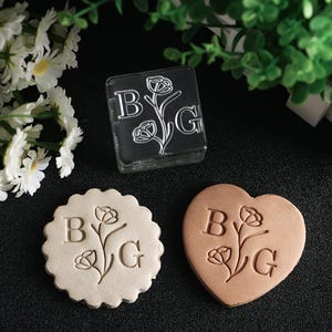 Acrylic Stamp for Soap, Personalized Pottery Stamp, Gift for Potters, Ceramic Signature Stamp Logo, Handmade Acrylic Soap Stamp, Clay stamp