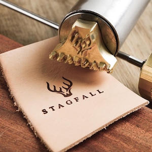 Custom Leather Logo Stamp: Electric Branding Iron for Wood & Food