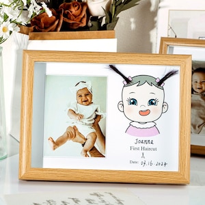 Customized Baby Photo Frames, Baby Placenta Photo Frames, Personalized Wood Picture Frames, Personalized Baby Gift, Children Birth Details