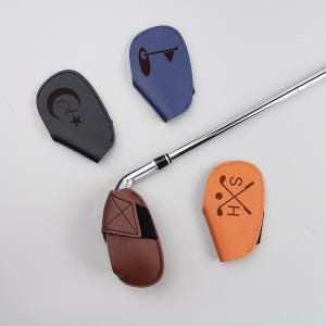 Custom Golf Club Covers, Golf Iron Cover, Custom Golf Gift, Golf Head Covers, Custom Golf Accessory, Custom Leather Golf Club Covers