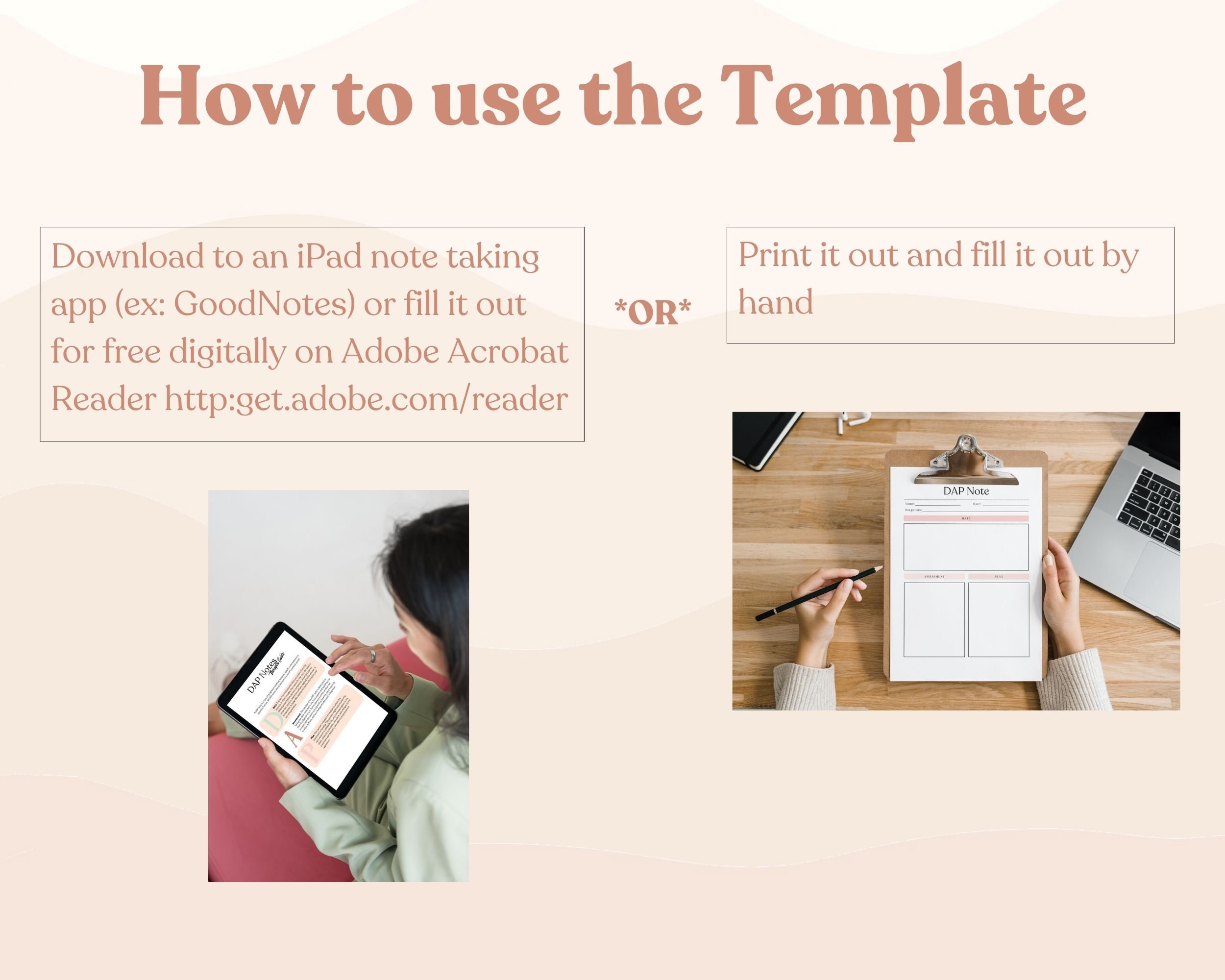 DAP Note | Therapist Note Template | Therapy Note | Note Template for ...