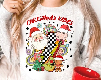 Retro Christmas png, Santa Claus png, Christmas png, Christmas sublimation, merry Christmas png, Christmas vibes png, Sublimation Design