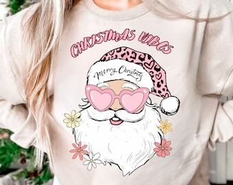 Retro Christmas png, Santa Claus png, Christmas png, Christmas sublimation, merry Christmas png, Christmas vibes png, Sublimation Design