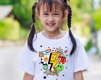 Back To School PNG, First Day At School, Last Day Of School, Pencil Design, Flower Design, Teacher Students Gift PNG, Book Star ABC Design.