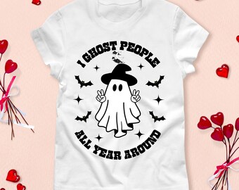 Retro Ghost Png, Retro Halloween png, Shirt Design png, Sublimation Download, Ghost Design, Designs Download, All Year Round, Spooky Season