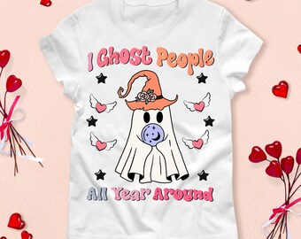 Retro Ghost Png, Retro Halloween png, Shirt Design png, Sublimation Download, Ghost Design, Designs Download, All Year Round, Spooky Season