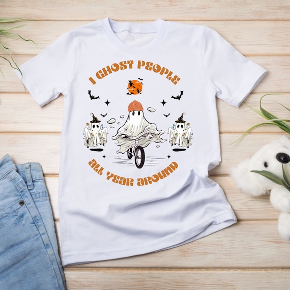Retro Ghost Png, Retro Halloween png, Shirt Design png, Sublimation Download, Ghost Design, Designs Download, All Year Round, Spooky Season