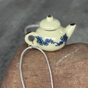 Miniature Teapot Necklace: Victorian Style Tea Lover Gift - Made in Canada