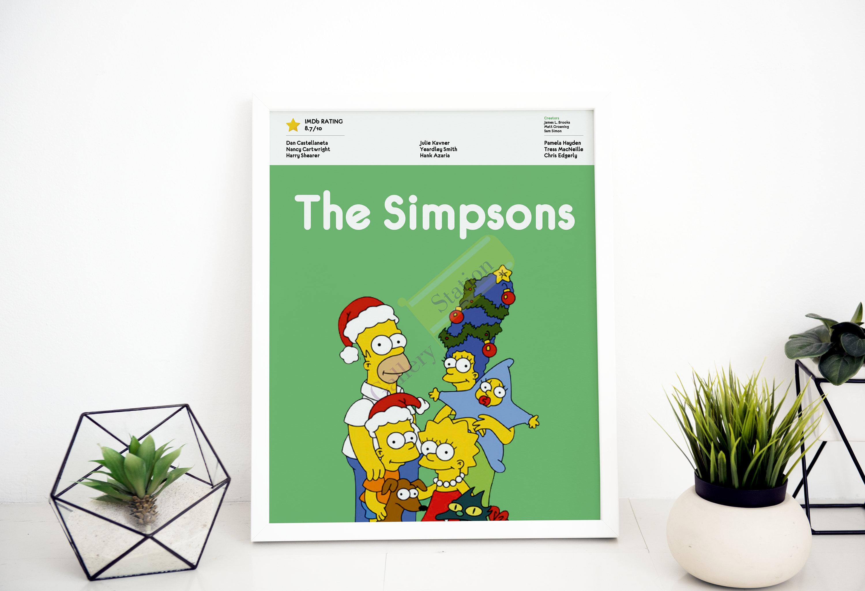 The Simpsons Poster High Quality Poster Green Color Poster - Etsy