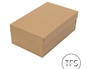 Shoe Boxes Storage Box Packing Shipping Postal Hamper Gift box Cartons - Kraft Brown